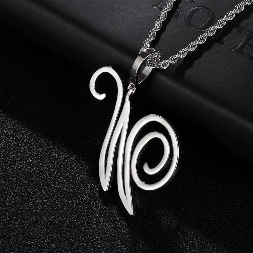 NIB Diamond 18KT gold Initial Rope Necklace Set - Picture 5 of 6